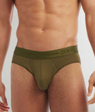 2(X)IST Luxe Low Rise Brief Dark-olive