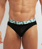 2(X)IST SLIQ Low Rise Brief Black-beauty-w-eames-circles