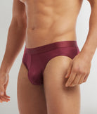 2(X)IST SLIQ Low Rise Brief Burgundy