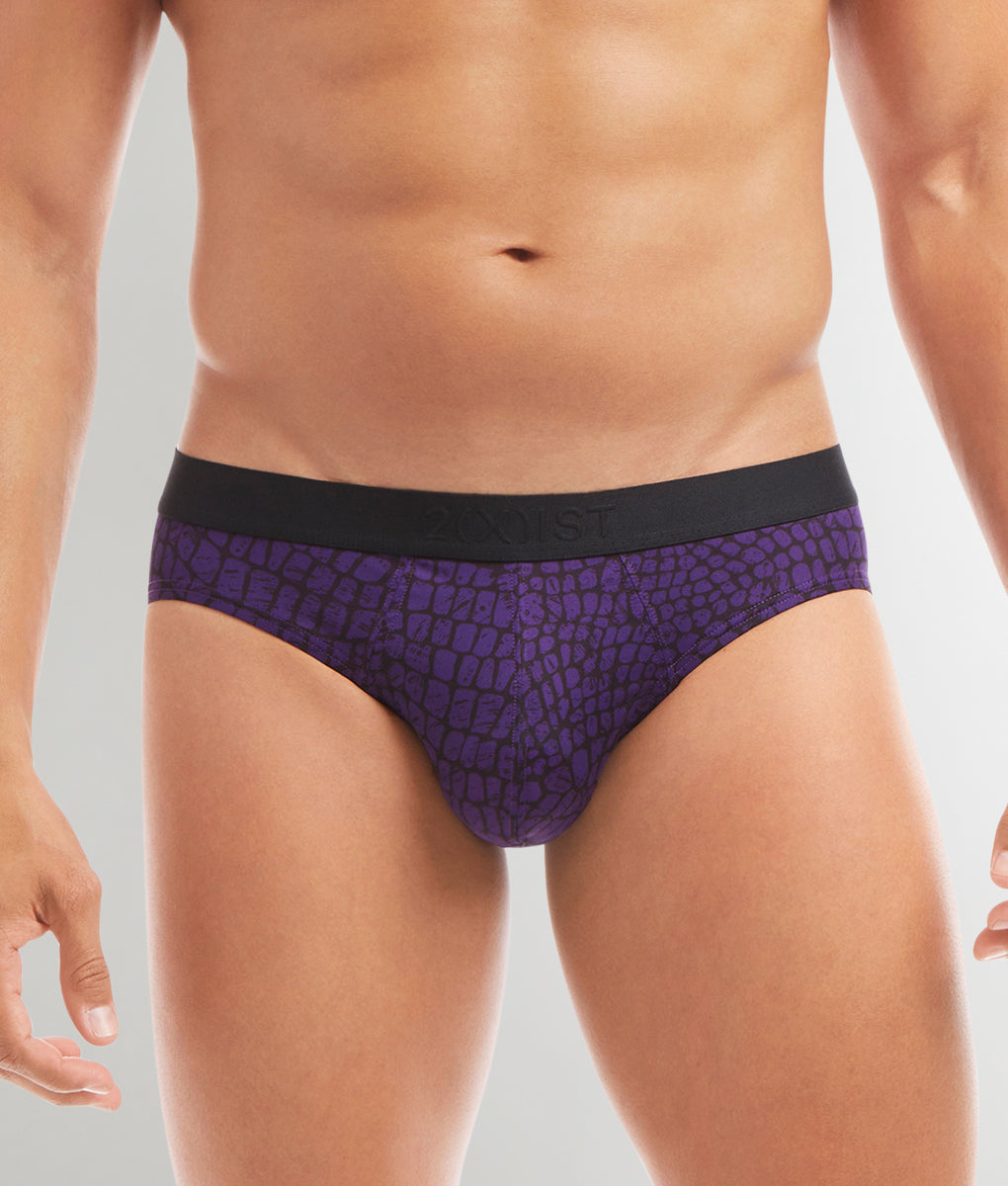 2(X)ist 2xist men Viola Purple Sliq hip brief bikini underwear size M L