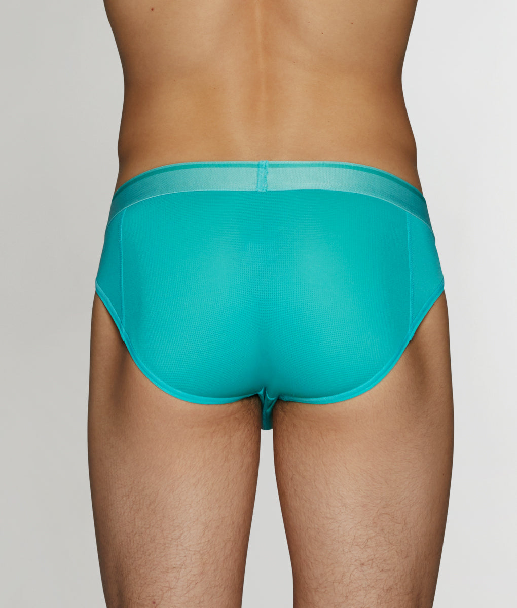 2(X)ist 2xist men turquoise blue Modal low rise brief underwear size M L