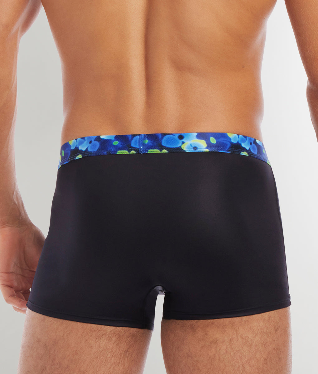 2(X)IST Sliq Trunk 2(X)IST Sliq Trunk Black-beauty-w-ghost-flower-waistband