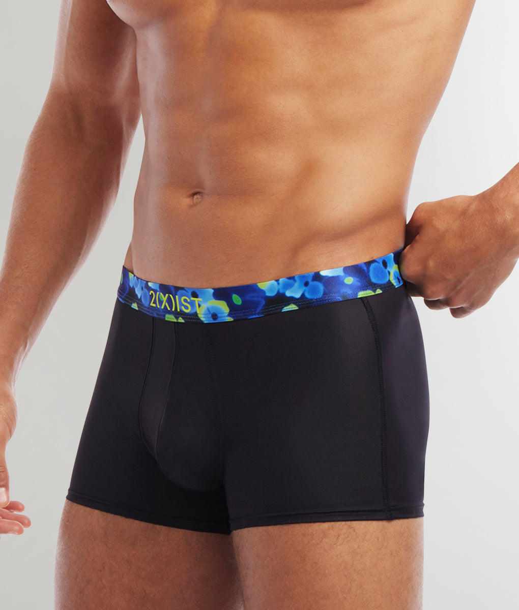 2(X)IST Sliq Trunk 2(X)IST Sliq Trunk Black-beauty-w-ghost-flower-waistband