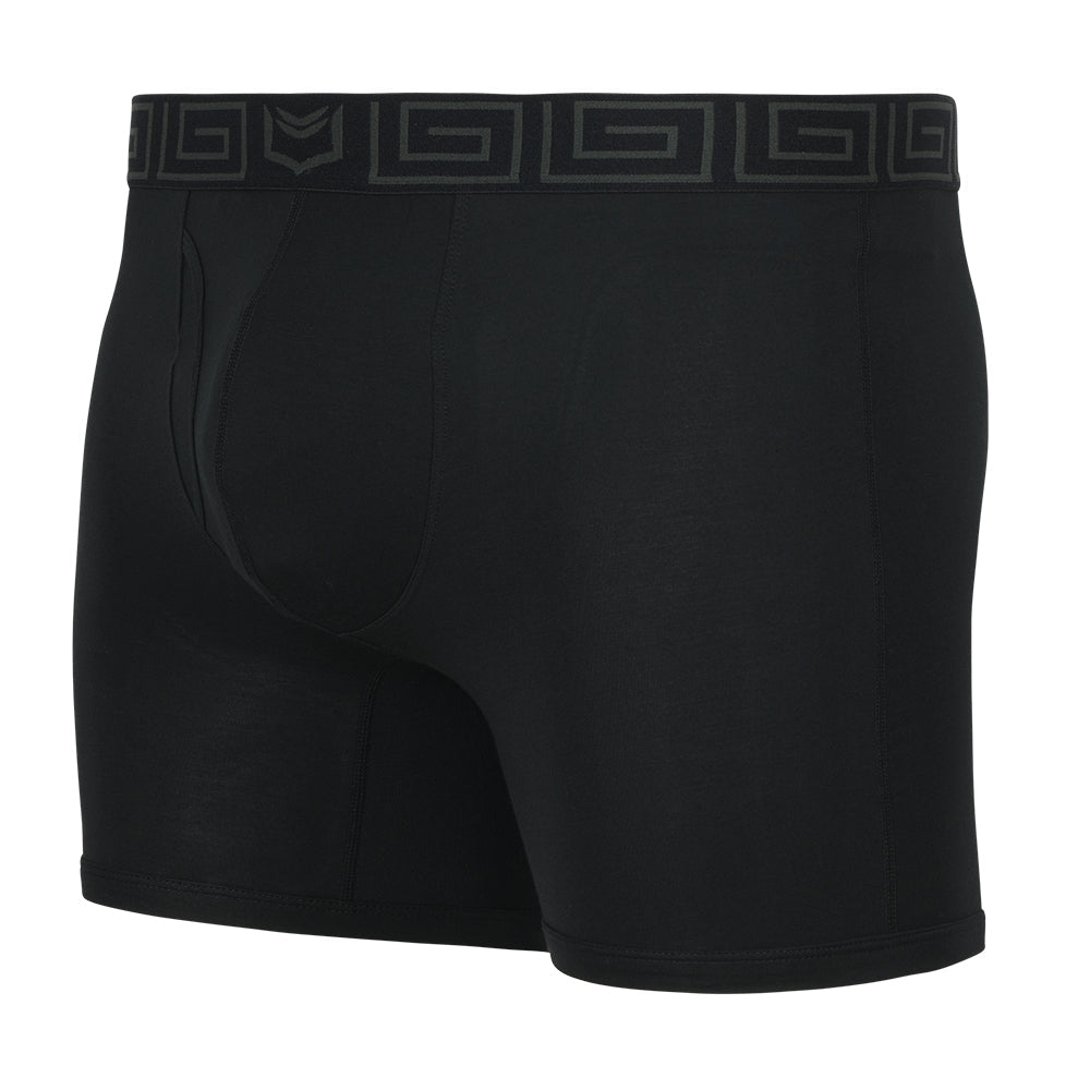 Buy Sheath Mens 4.0 Dual Pouch Boxer Brief Underwear, Black/white, Medium  at