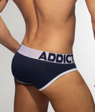 Addicted Open Fly Cotton Brief Addicted Open Fly Cotton Brief Navy-white