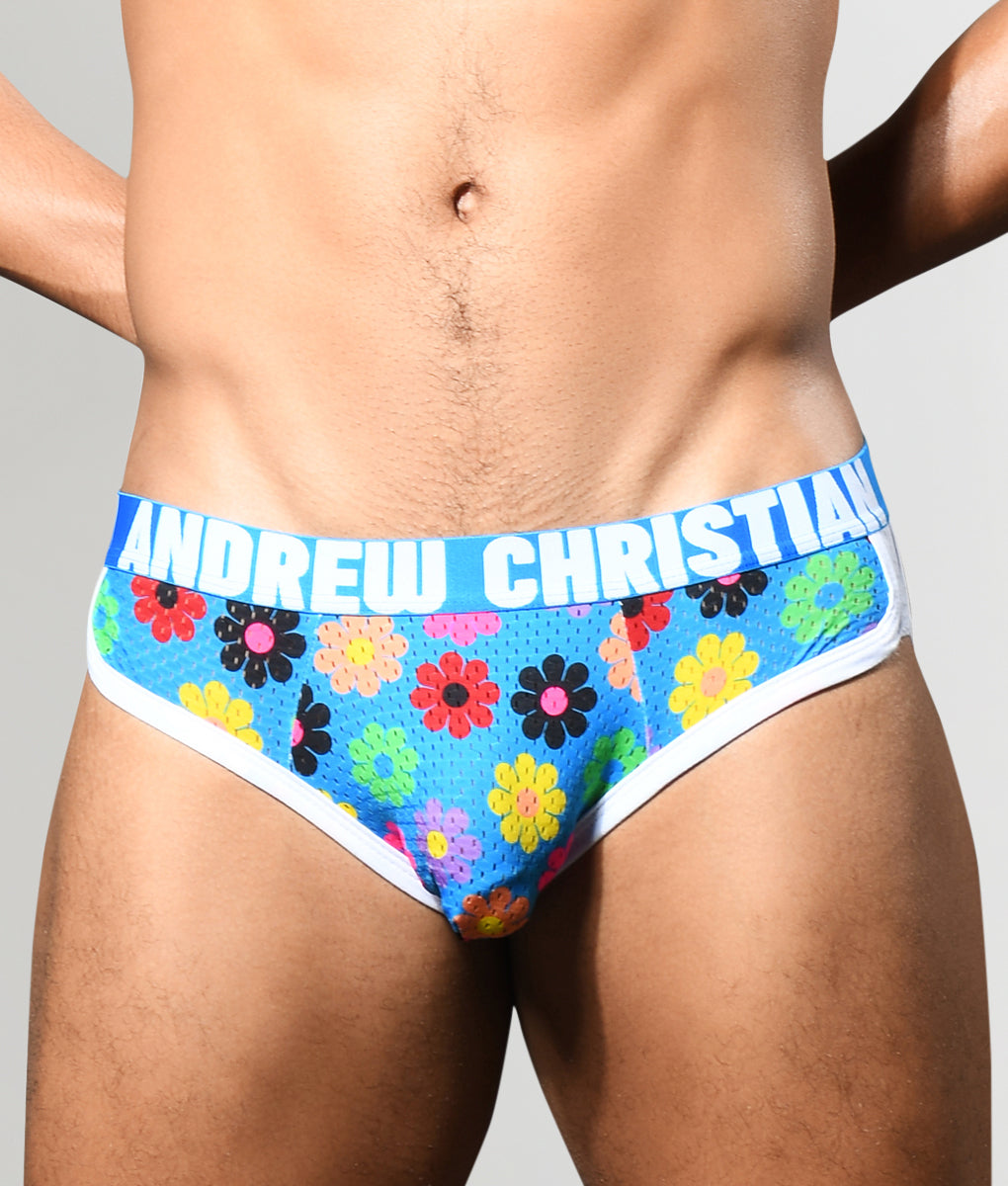 Andrew Christian Queer Castro Capsule Mesh Brief Floral