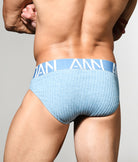 Andrew Christian Almost Naked Essential Rib Brief Ocean-blue