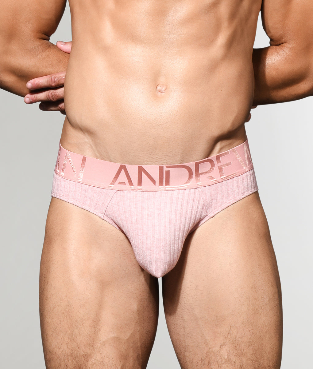 Andrew Christian Almost Naked Essential Rib Brief Orchid-pink