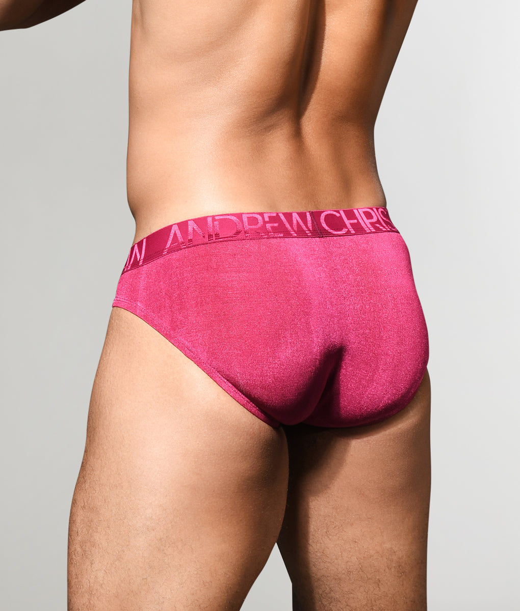 Andrew Christian Almost Naked Sensual Rib Brief Wine