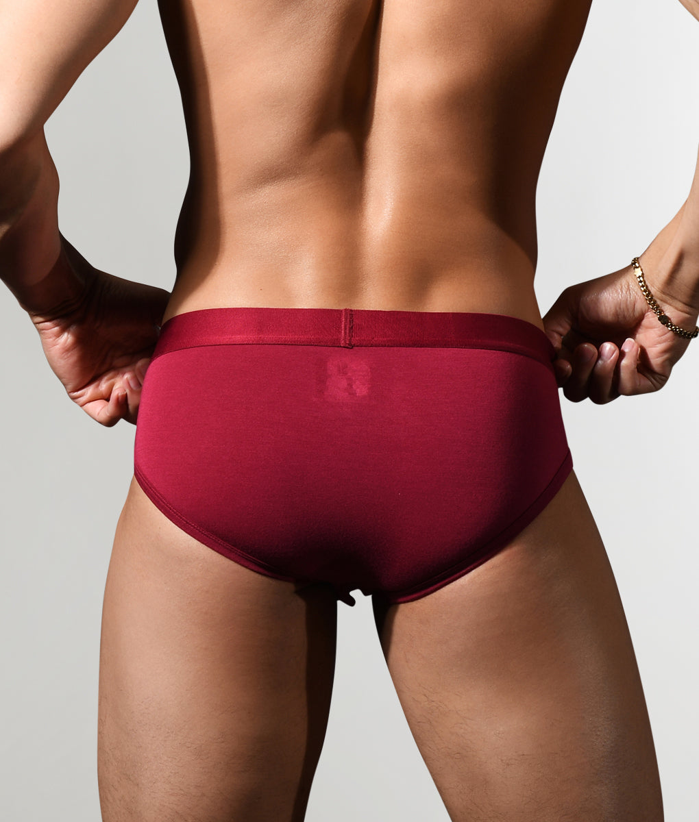 Andrew Christian Bespoke Modal Brief Burgundy