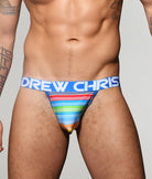 Andrew Christian Doorbuster! Almost Naked Avalon Stripe Jockstrap Avalon-stripe