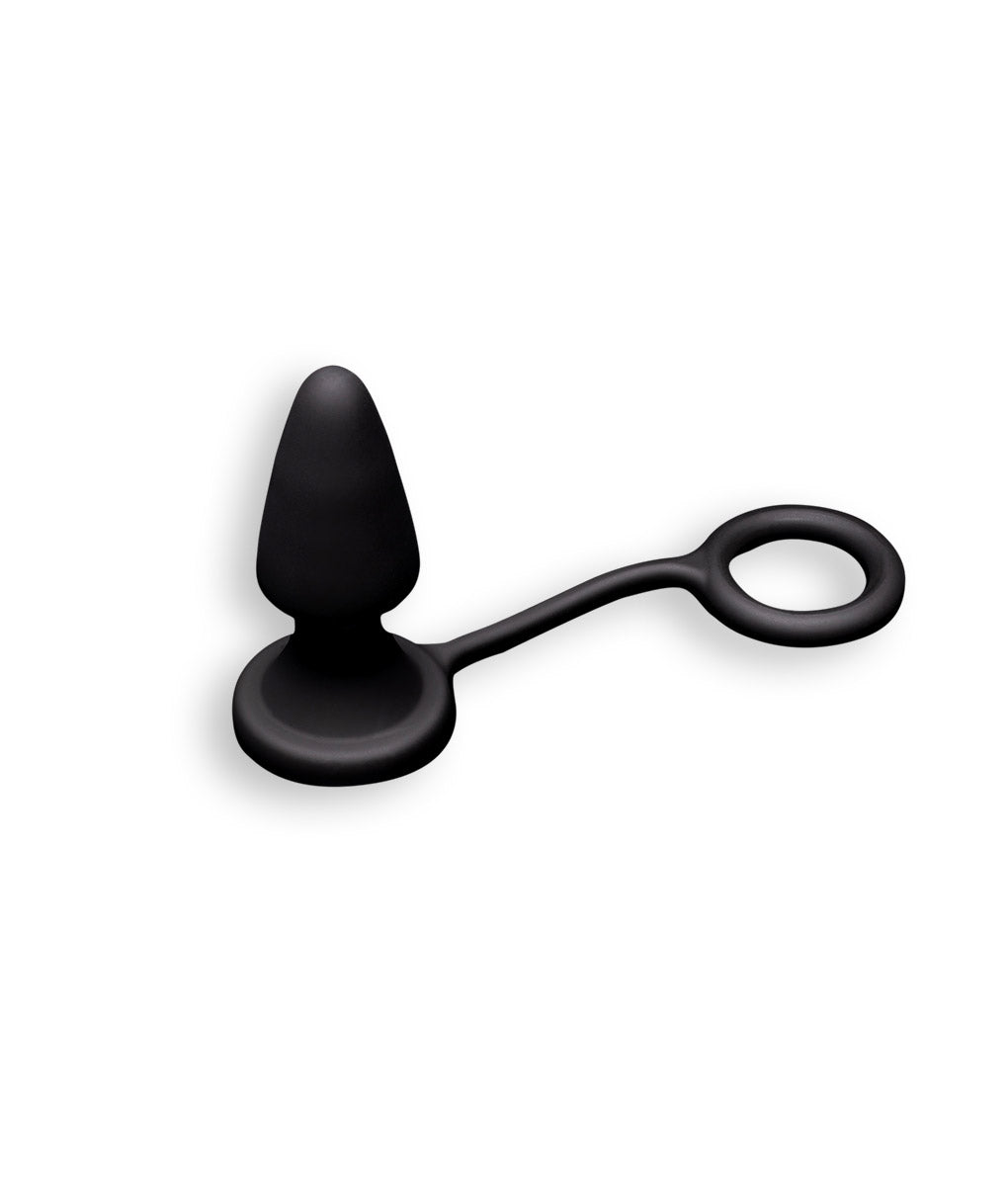 Andrew Christian TROPHY BOY Plug w/ Cock Ring 4" Andrew Christian TROPHY BOY Plug w/ Cock Ring 4" Black