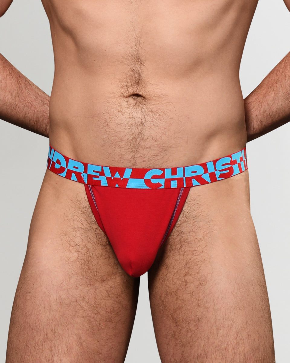 Andrew Christian Almost Naked Hang-Free Thong Andrew Christian Almost Naked Hang-Free Thong Red