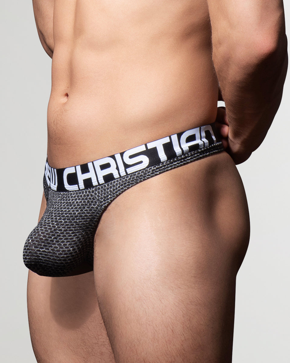 Andrew Christian Temptation Thong w/ ALMOST NAKED Andrew Christian Temptation Thong w/ ALMOST NAKED Black-grey