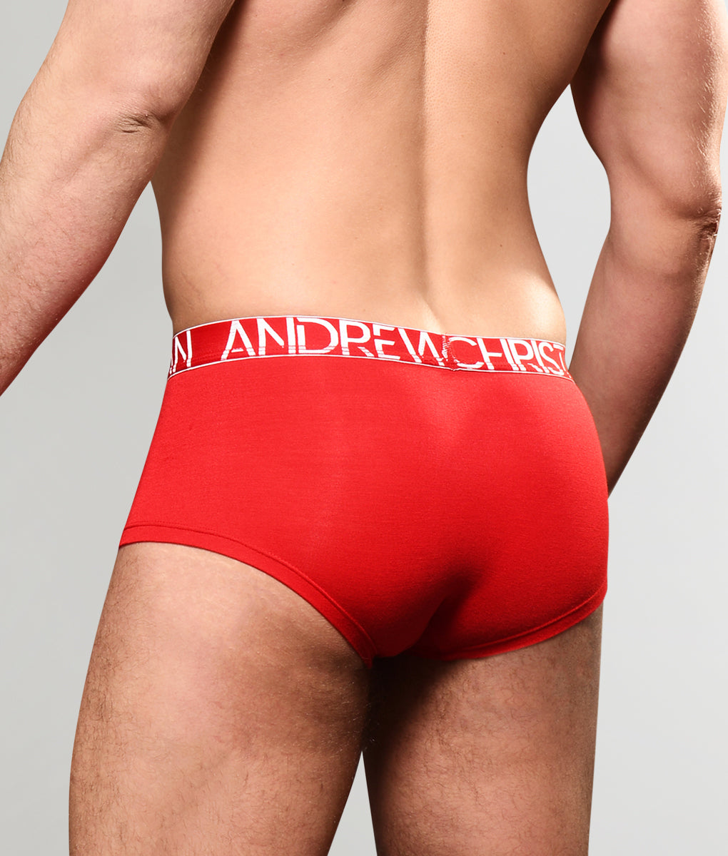 Andrew Christian Almost Naked Happy Modal Trunk Red