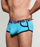 Andrew Christian Almost Naked Retro Pocket Trunk Aqua