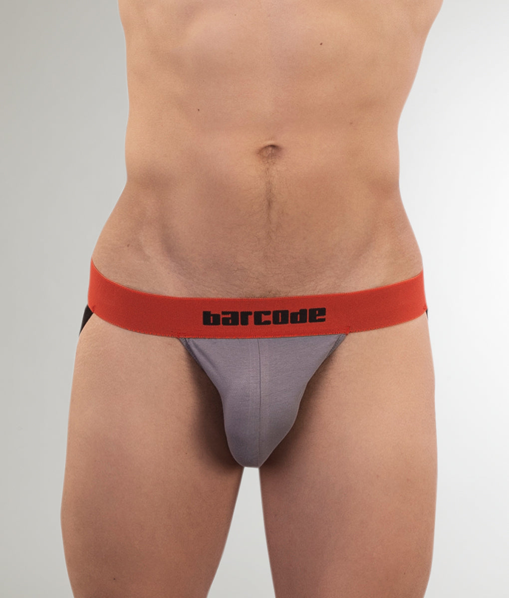 Barcode Berlin Basic Ares Jockstrap Grey-red