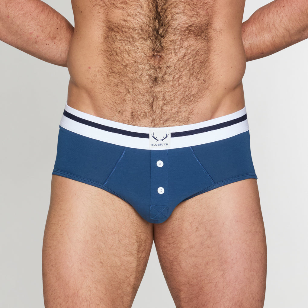 Bluebuck Nautical Brief Bluebuck Nautical Brief Navy-w-white-buttons