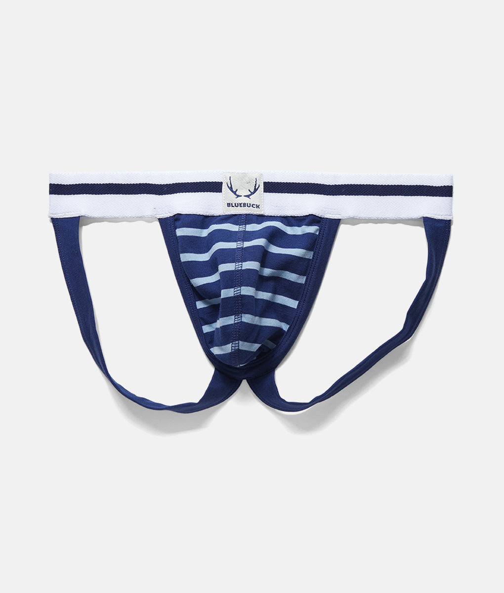 Bluebuck Nautical Jockstrap Bluebuck Nautical Jockstrap Navy-light-blue-stripes