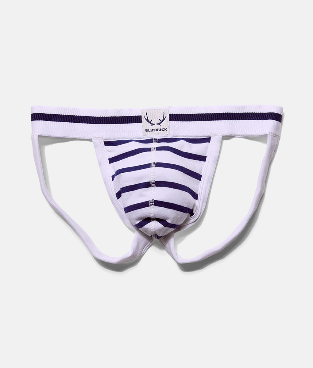 Bluebuck Nautical Jockstrap Bluebuck Nautical Jockstrap Navy-white-stripes