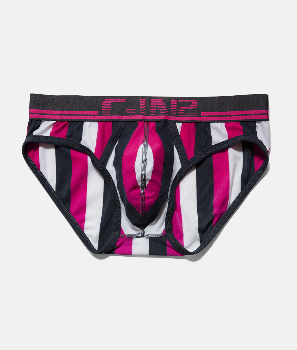 C-IN2 Stripes Lo No Show Profile Brief Citron, Mens Thongs Designer  Underwear