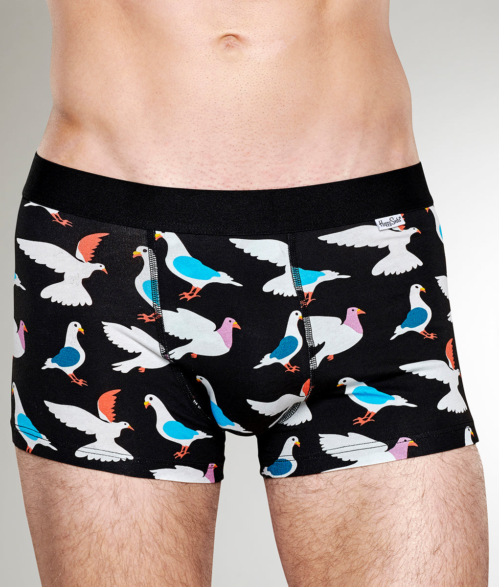 Happy Socks Pigeon Trunk Black-pigeon