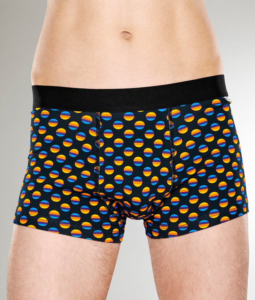 Happy Socks Sunrise Dot Trunk Black-sunrise-dot