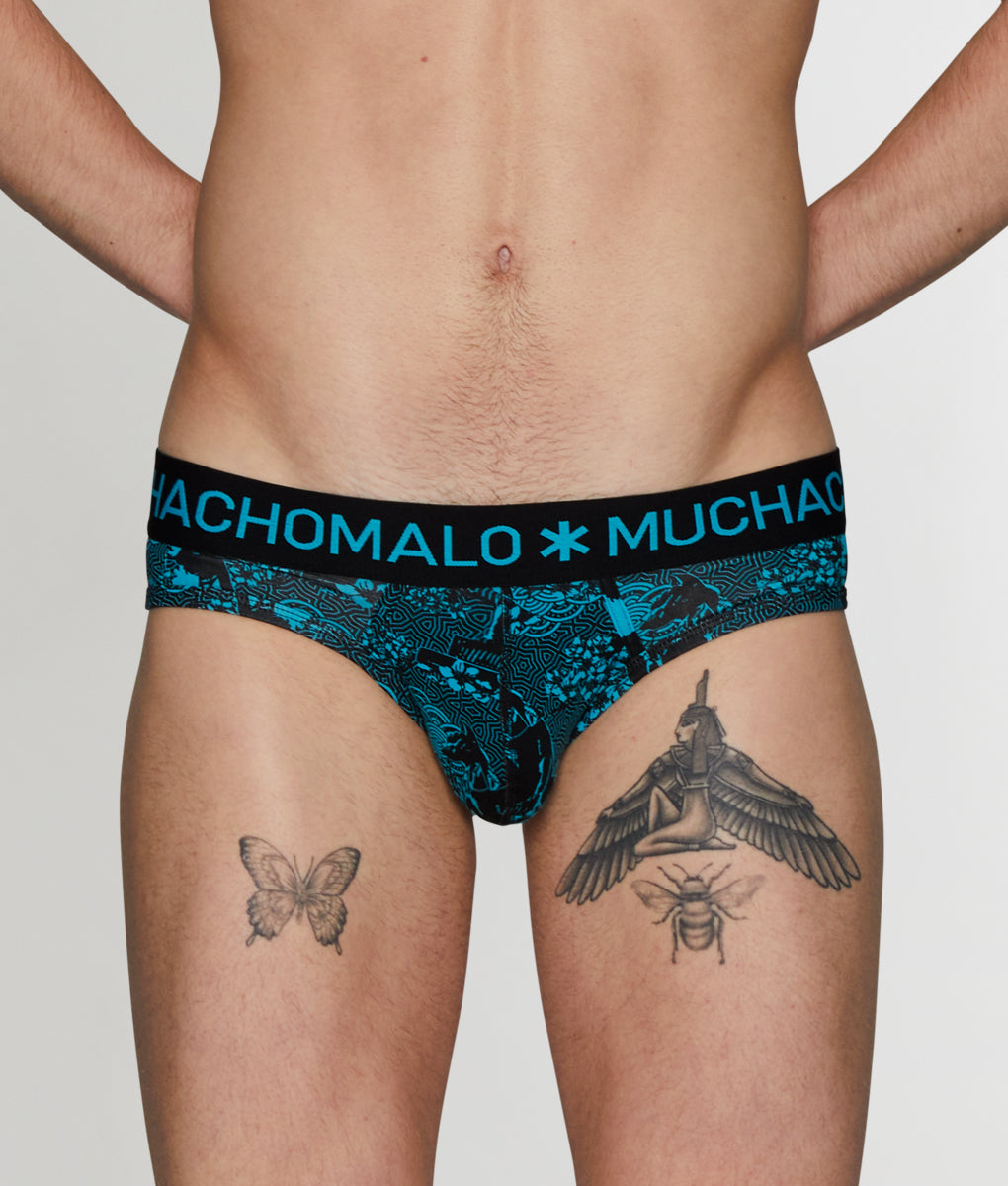 Muchachomalo Iniari Fox Brief Muchachomalo Iniari Fox Brief Print-b-teal-black