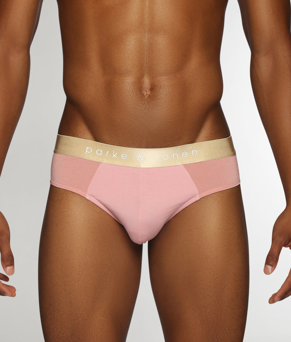 Parke & Ronen Pride Mistral Mesh Low-Rise Brief Rouge