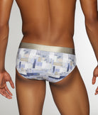 Parke & Ronen Printed Low-Rise Brief Cezanne-dusk