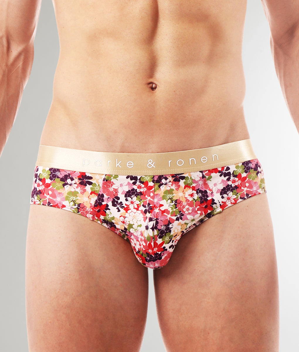 Parke & Ronen Printed Low-Rise Brief Parke & Ronen Printed Low-Rise Brief Camelia-pink