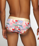 Parke & Ronen Printed Low-Rise Brief Cezanne-sunset