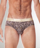 Parke & Ronen Printed Low-Rise Brief Parke & Ronen Printed Low-Rise Brief Gold-cassini