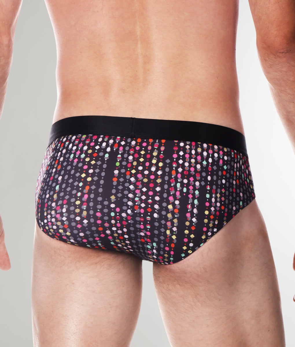 Parke & Ronen Printed Low-Rise Brief Parke & Ronen Printed Low-Rise Brief Jet-black-gala