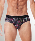 Parke & Ronen Printed Low-Rise Brief Parke & Ronen Printed Low-Rise Brief Jet-black-gala