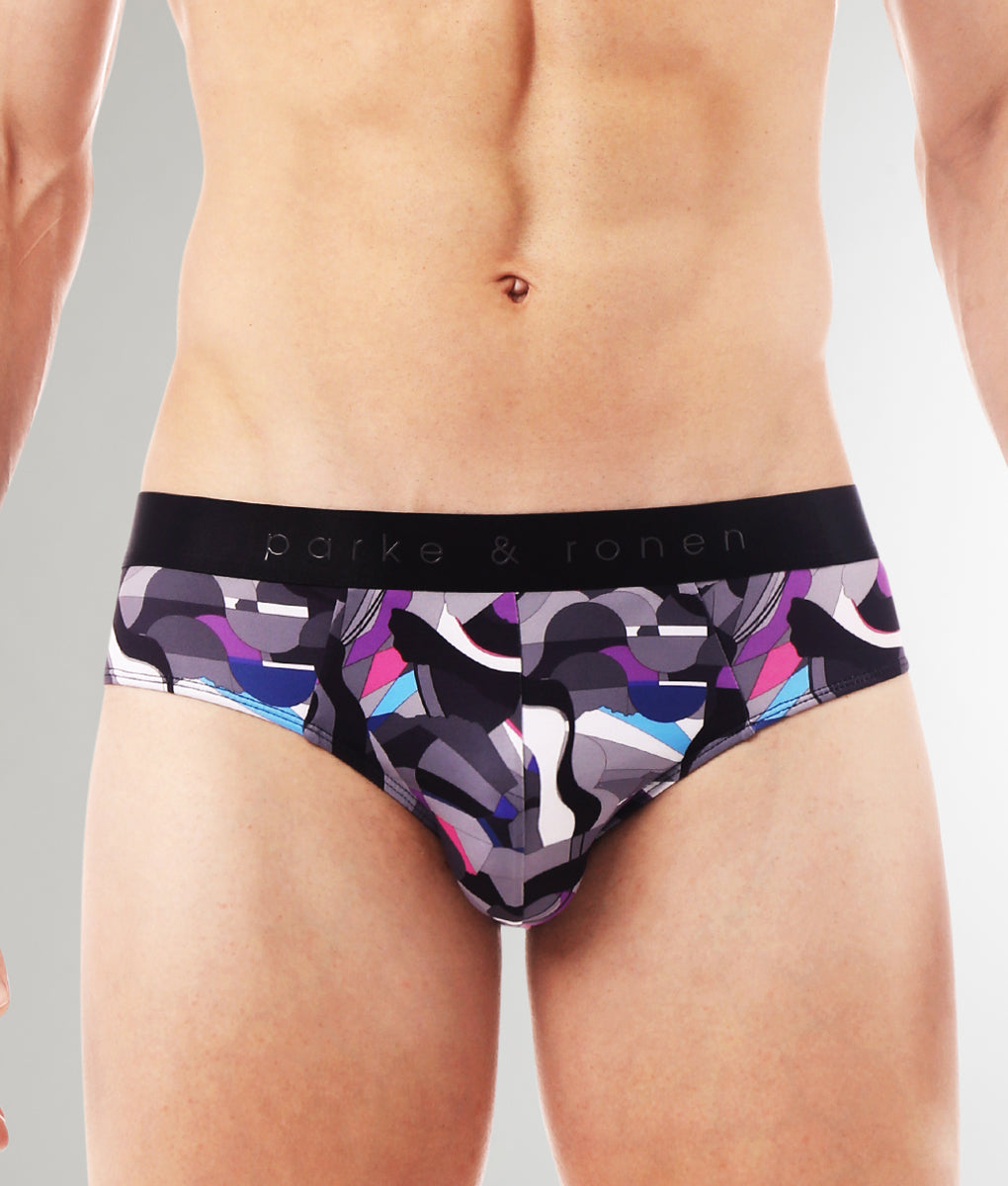 Parke & Ronen Printed Low-Rise Brief Parke & Ronen Printed Low-Rise Brief Jublee-purple