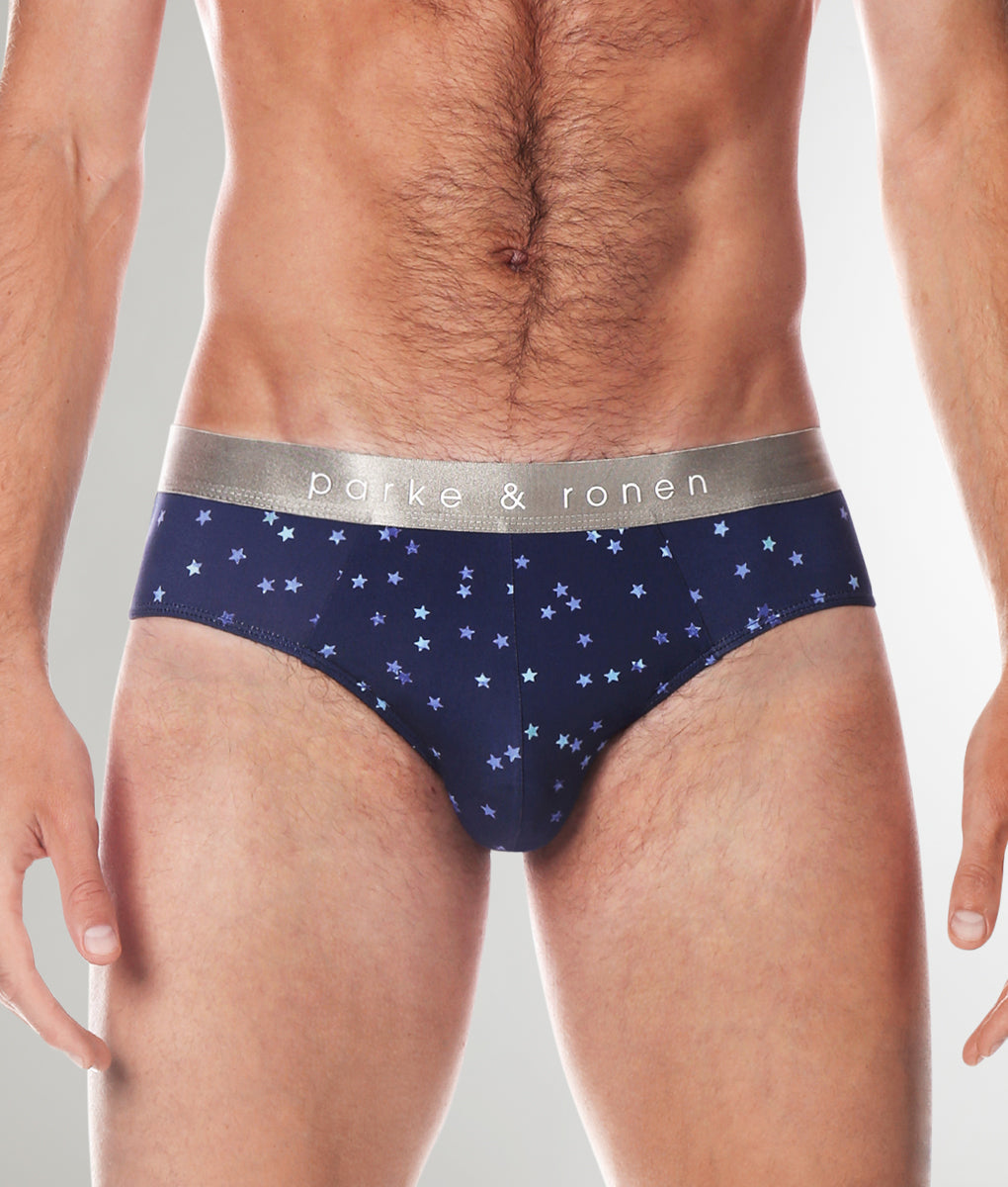 Parke & Ronen Printed Low-Rise Brief Parke & Ronen Printed Low-Rise Brief Navy-galileo