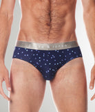 Parke & Ronen Printed Low-Rise Brief Parke & Ronen Printed Low-Rise Brief Navy-galileo