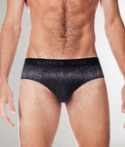 Parke & Ronen Printed Low-Rise Brief Onyx-sparkle