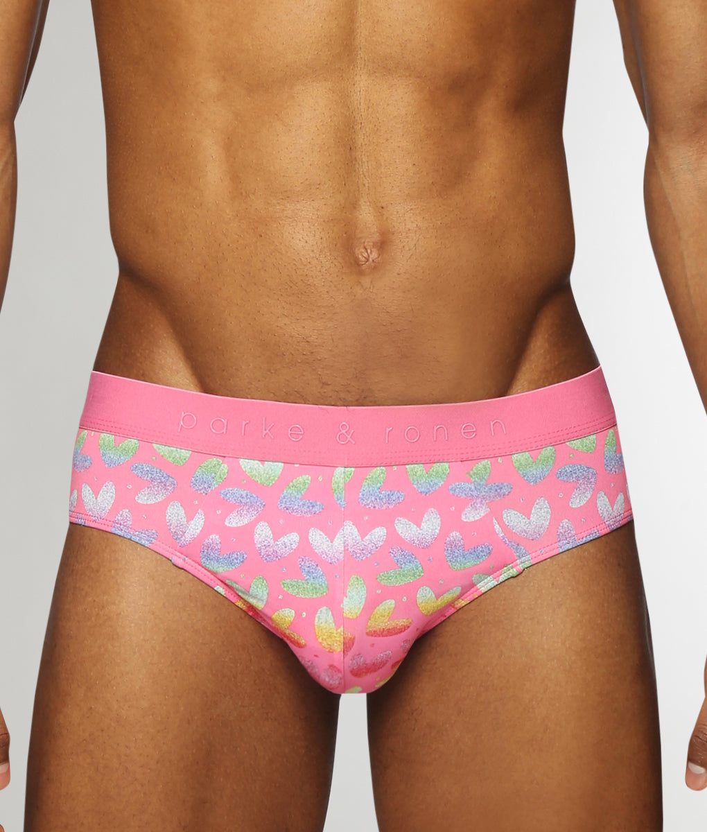 Parke & Ronen Pride Low-Rise Brief Parke & Ronen Pride Low-Rise Brief Heartbreaker-pink