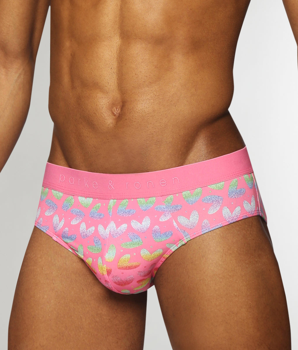 Parke & Ronen Pride Low-Rise Brief Parke & Ronen Pride Low-Rise Brief Heartbreaker-pink