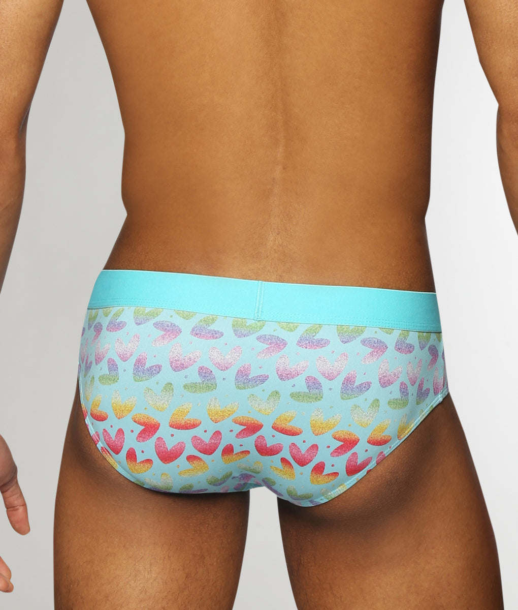 Parke & Ronen Pride Low-Rise Brief Parke & Ronen Pride Low-Rise Brief Heartbreaker-turquoise