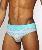 Parke & Ronen Pride Low-Rise Brief Parke & Ronen Pride Low-Rise Brief Heartbreaker-turquoise