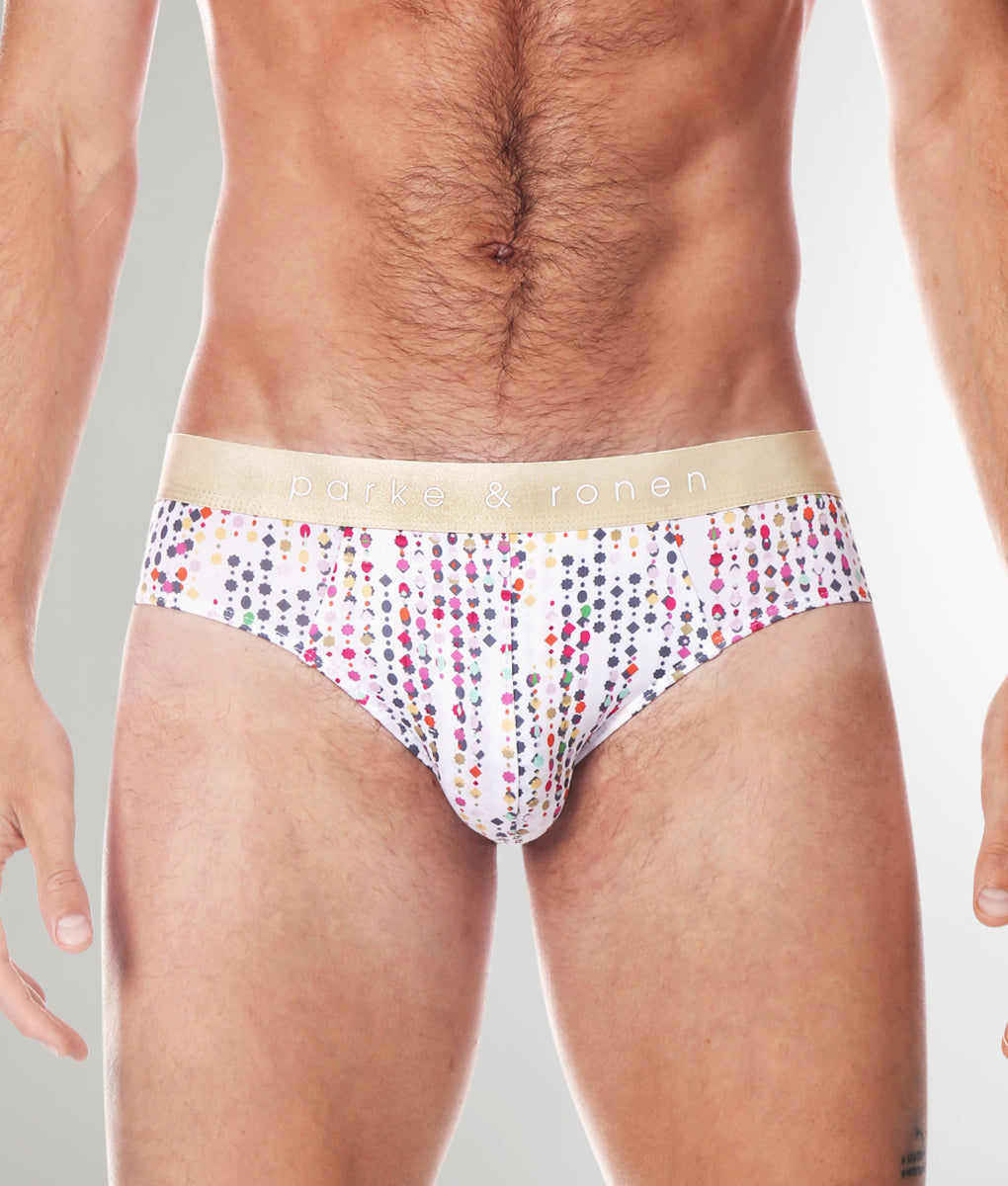 Parke & Ronen Printed Low-Rise Brief Parke & Ronen Printed Low-Rise Brief Show-white-gala