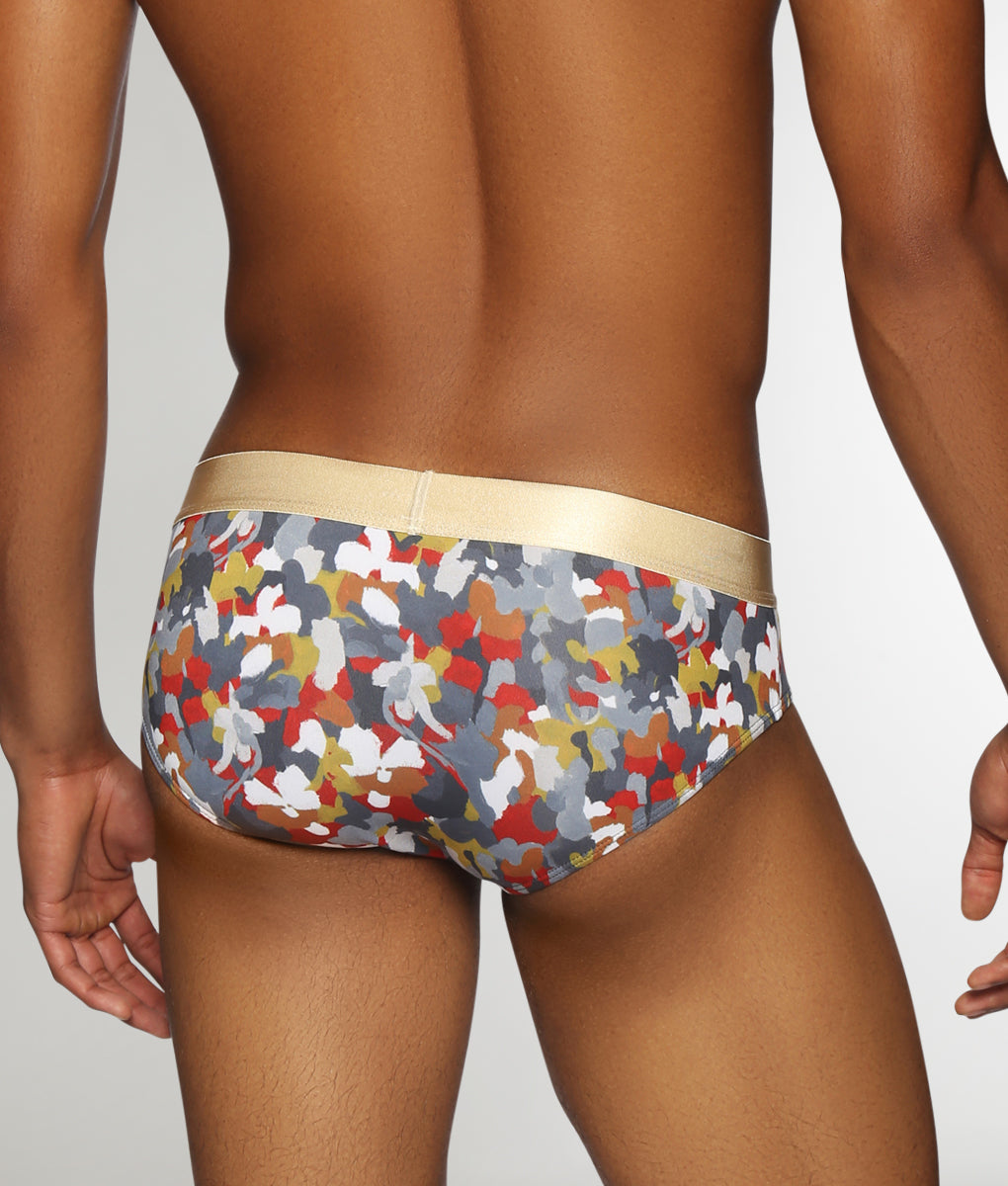 Parke & Ronen Printed Low-Rise Brief Woodland-autumn