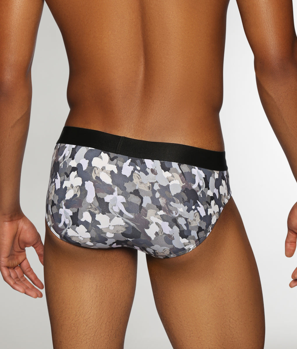 Parke & Ronen Printed Low-Rise Brief Woodland-black