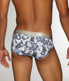 Parke & Ronen Printed Low-Rise Brief Woodland-grey