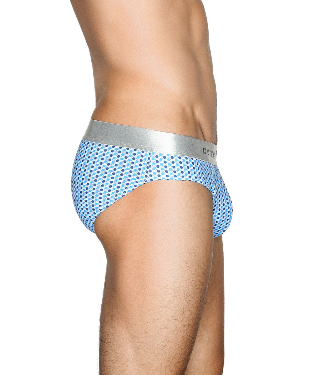 Parke & Ronen Printed Low-Rise Brief Parke & Ronen Printed Low-Rise Brief Clipper-navy-white