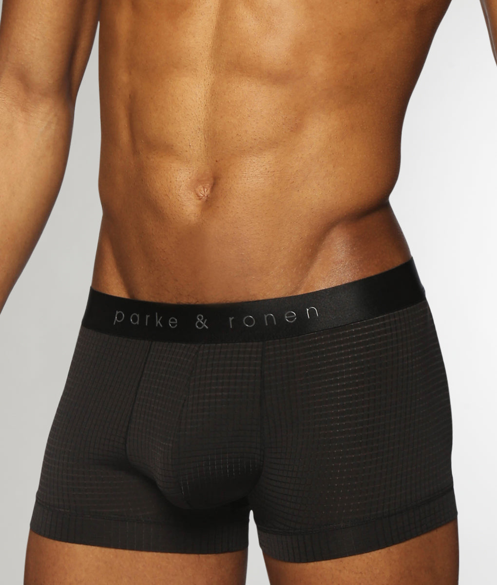 Parke & Ronen Basket Stitch Low-Rise Trunk Parke & Ronen Basket Stitch Low-Rise Trunk Black