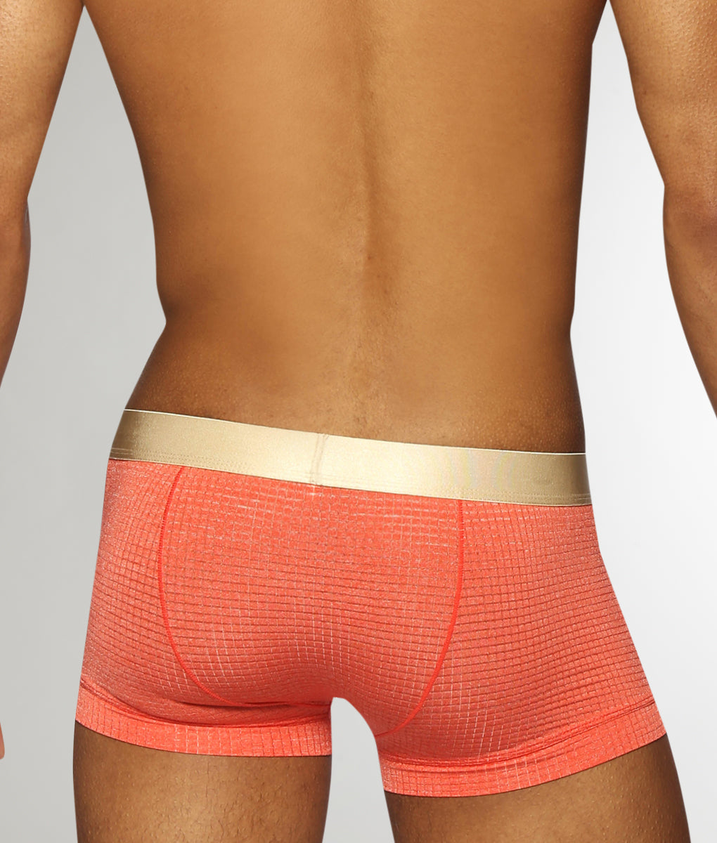 Parke & Ronen Basket Stitch Low-Rise Trunk Parke & Ronen Basket Stitch Low-Rise Trunk Persimmon